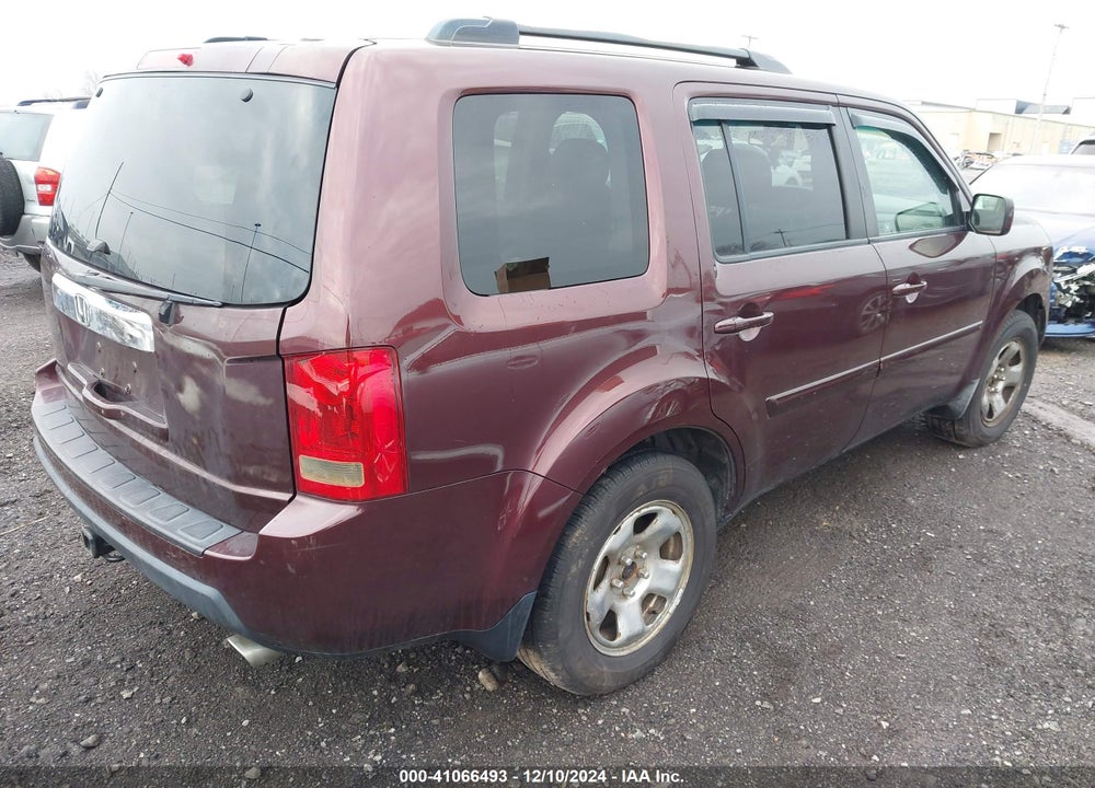 2009 HONDA PILOT EX-L VIN: 5FNYF48549B031579