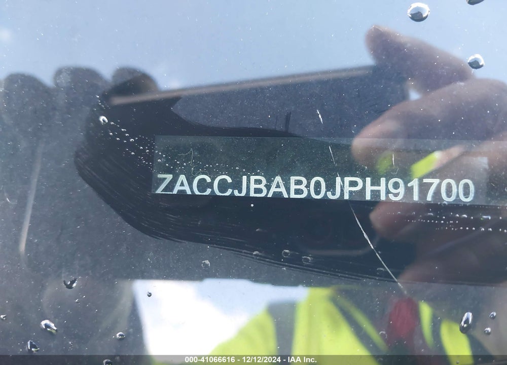 2018 JEEP RENEGADE SPORT 4X4 VIN: ZACCJBAB0JPH91700