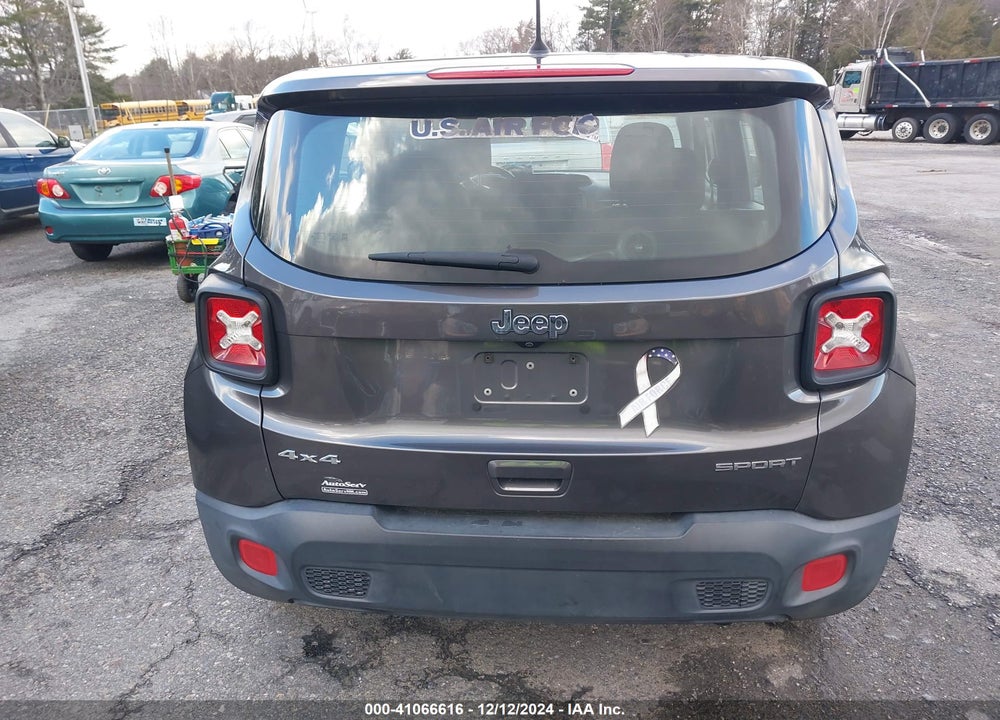 2018 JEEP RENEGADE SPORT 4X4 VIN: ZACCJBAB0JPH91700