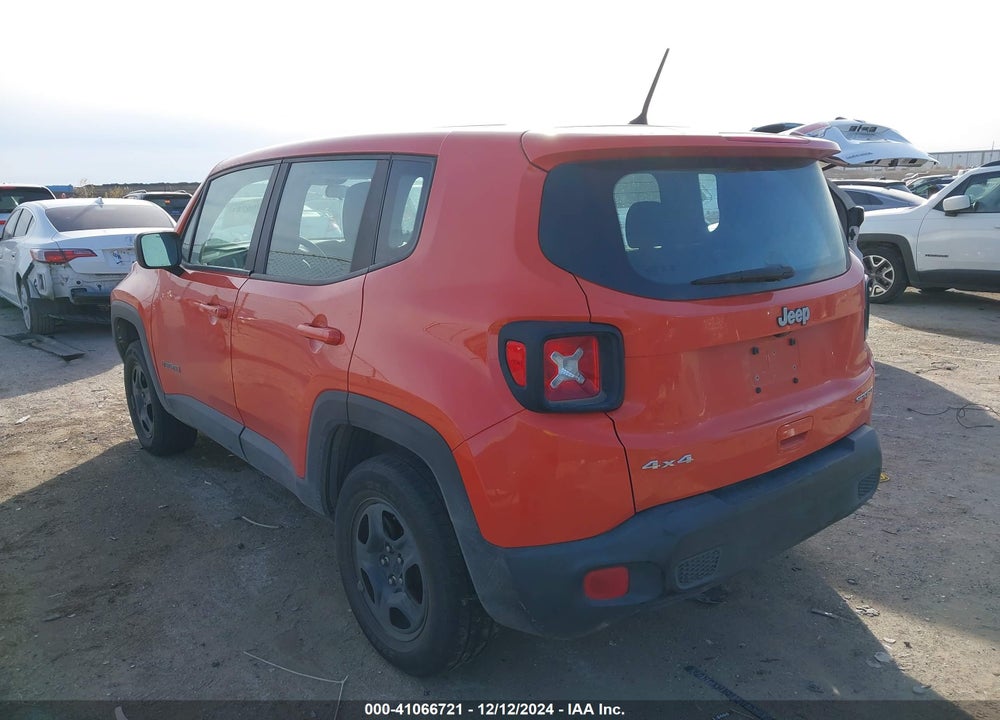 2018 JEEP RENEGADE SPORT 4X4 VIN: ZACCJBAB9JPJ00449