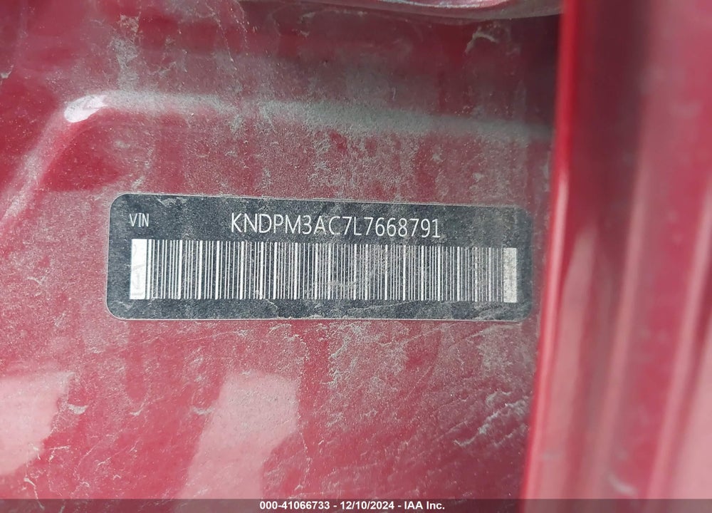 2020 KIA SPORTAGE LX VIN: KNDPM3AC7L7668791