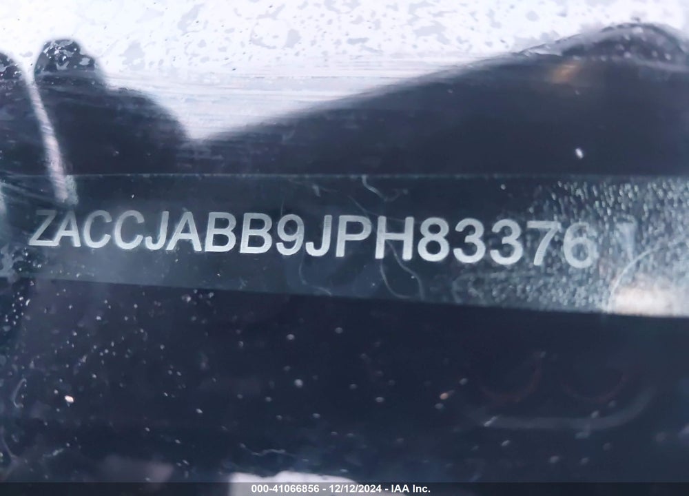 2018 JEEP RENEGADE LATITUDE FWD VIN: ZACCJABB9JPH83376
