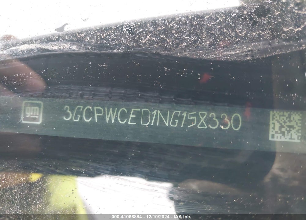 2022 CHEVROLET SILVERADO 1500 LTD VIN: 3GCPWCED1NG158330