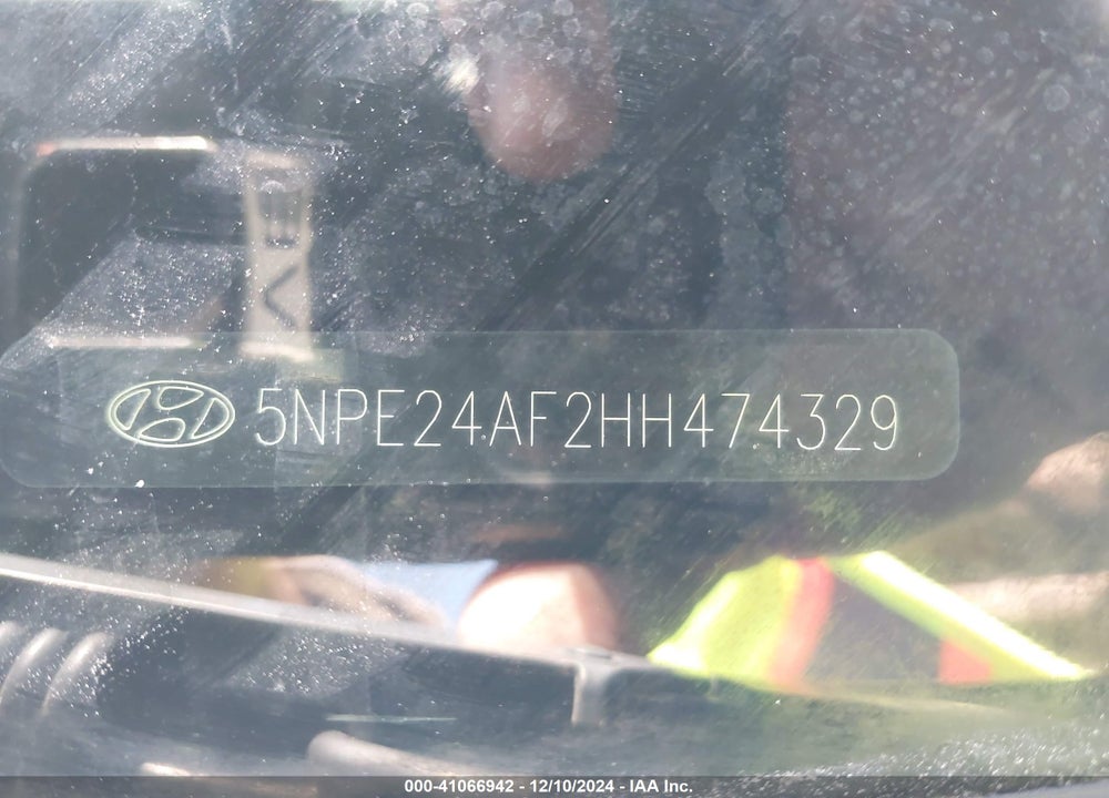 2017 HYUNDAI SONATA VIN: 5NPE24AF2HH474329