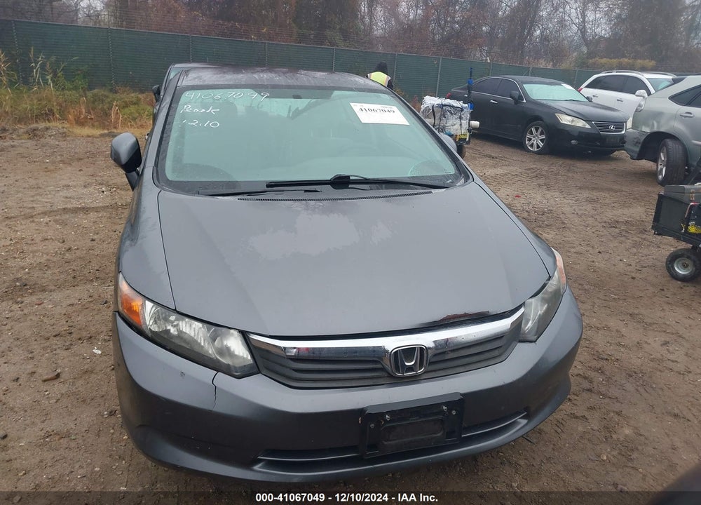 2012 HONDA CIVIC LX VIN: 19XFB2F52CE380294
