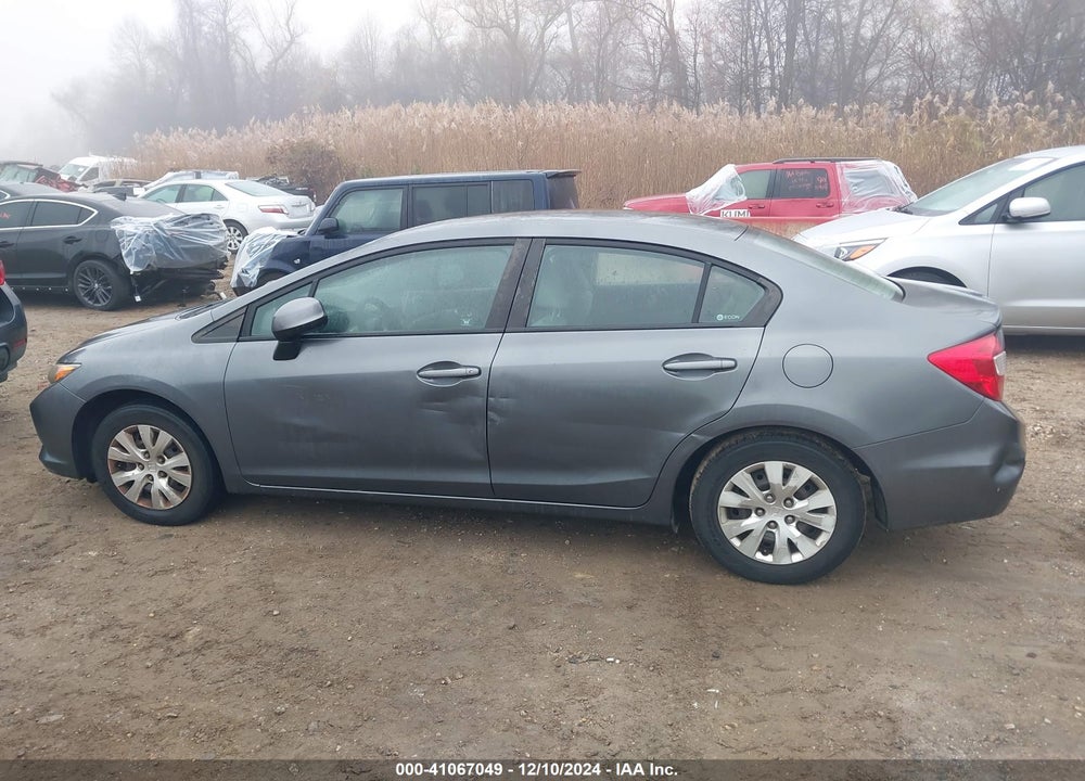 2012 HONDA CIVIC LX VIN: 19XFB2F52CE380294