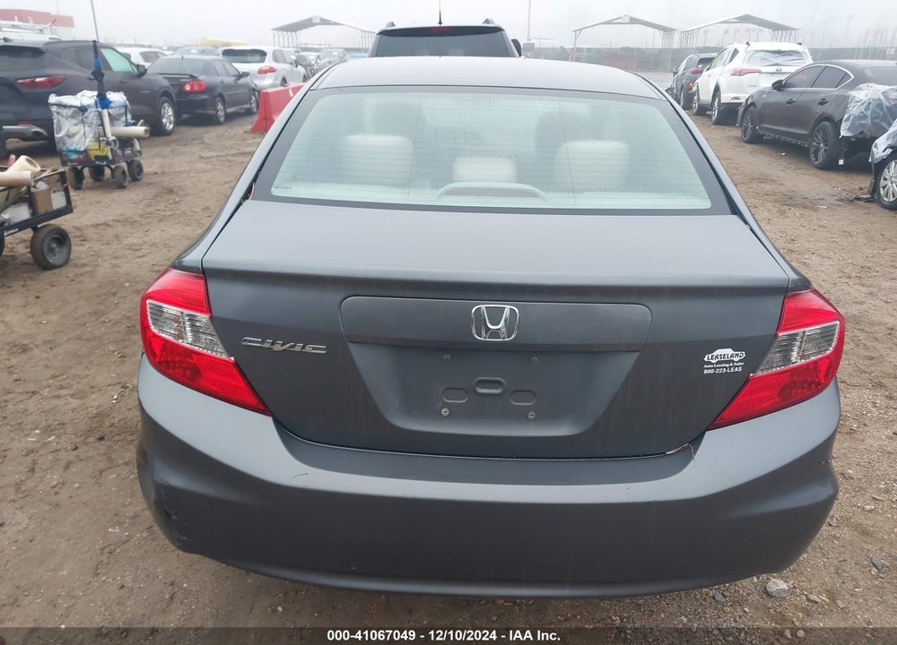2012 HONDA CIVIC LX VIN: 19XFB2F52CE380294