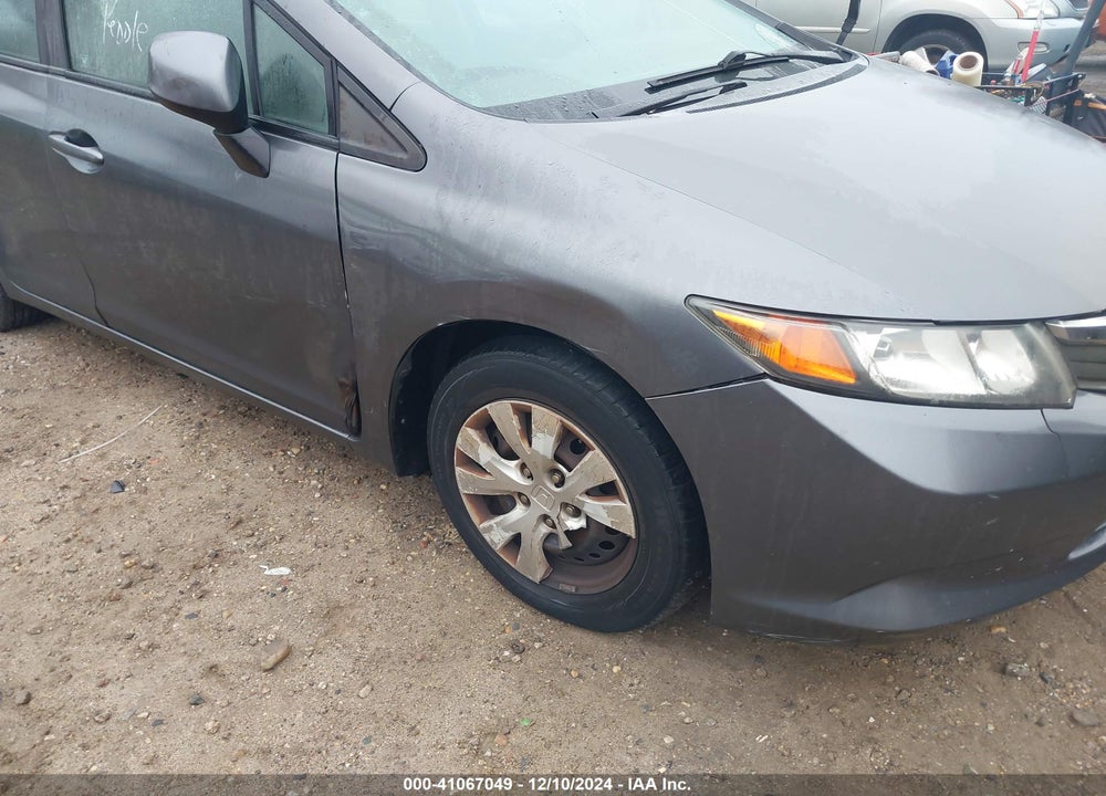 2012 HONDA CIVIC LX VIN: 19XFB2F52CE380294