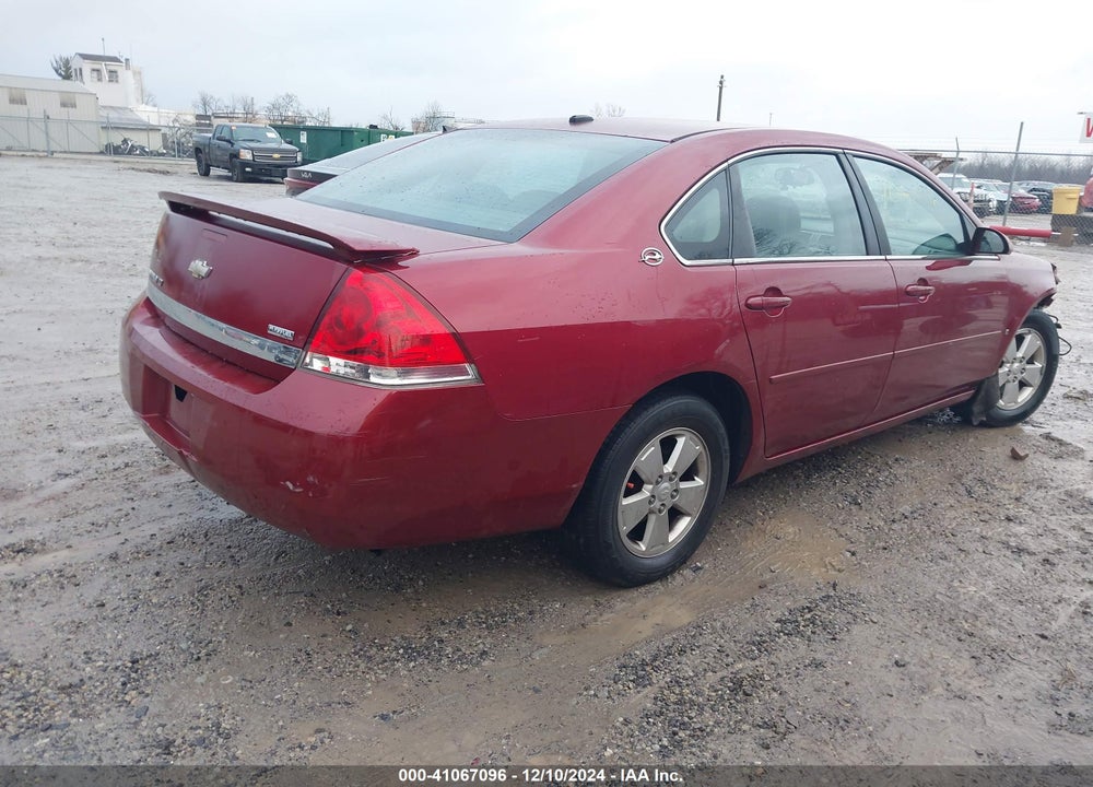 2008 CHEVROLET IMPALA LT VIN: 2G1WT58K781250932
