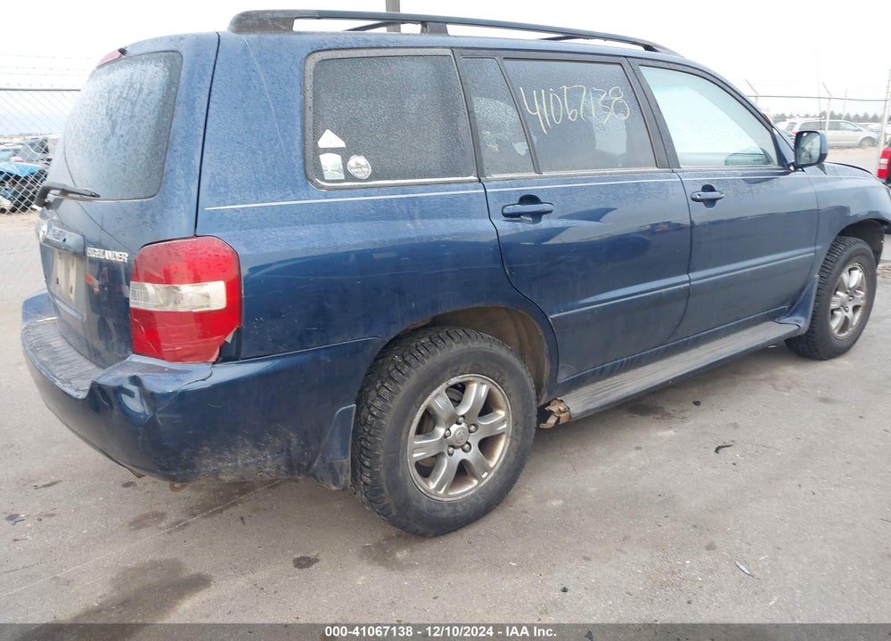 2004 TOYOTA HIGHLANDER V6 VIN: JTEEP21A840053485