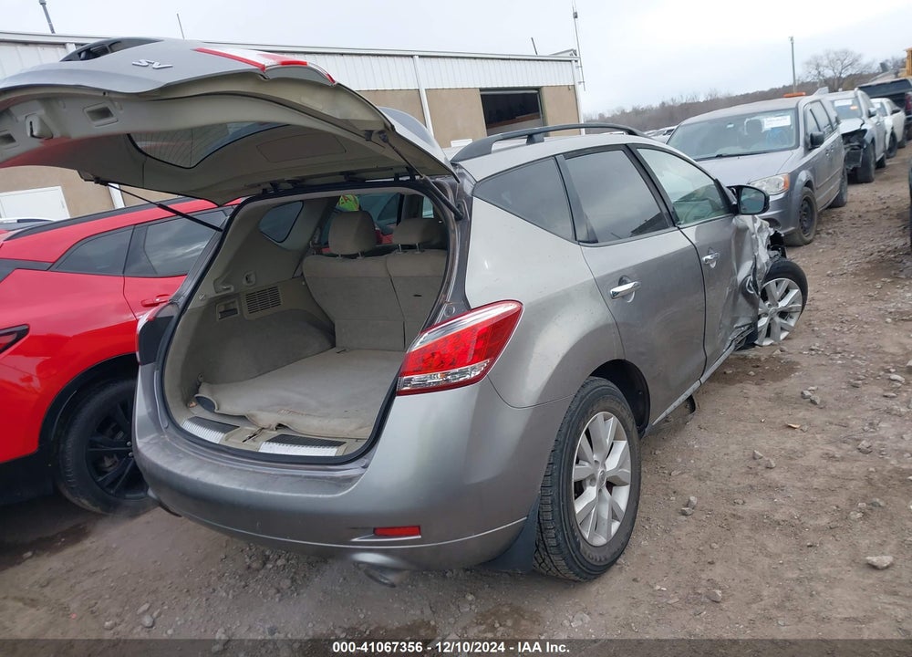 2011 NISSAN MURANO SV VIN: JN8AZ1MU7BW054400