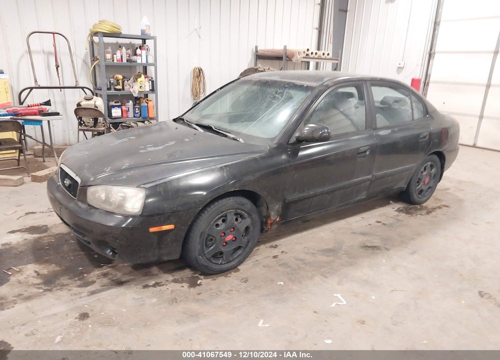 2002 HYUNDAI ELANTRA GLS VIN: KMHDN45D52U307046