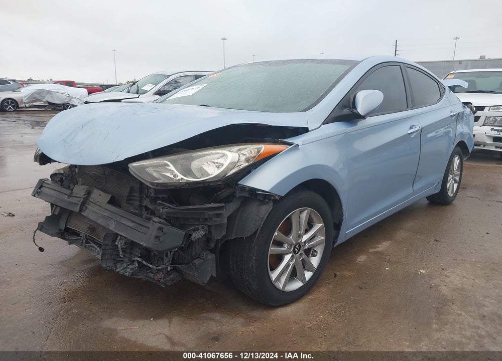 2012 HYUNDAI ELANTRA VIN: KMHDH4AE6CU207495