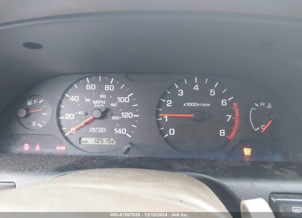 2000 NISSAN ALTIMA GLE/GXE/SE/XE VIN: 1N4DL01D2YC175425
