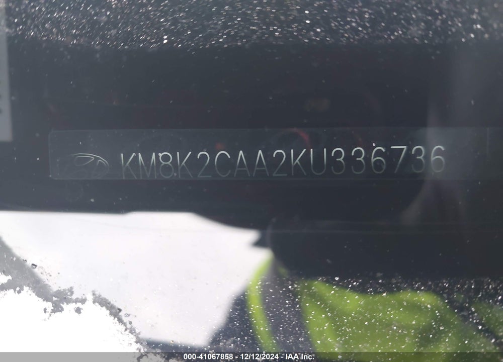2019 HYUNDAI KONA SEL VIN: KM8K2CAA2KU336736