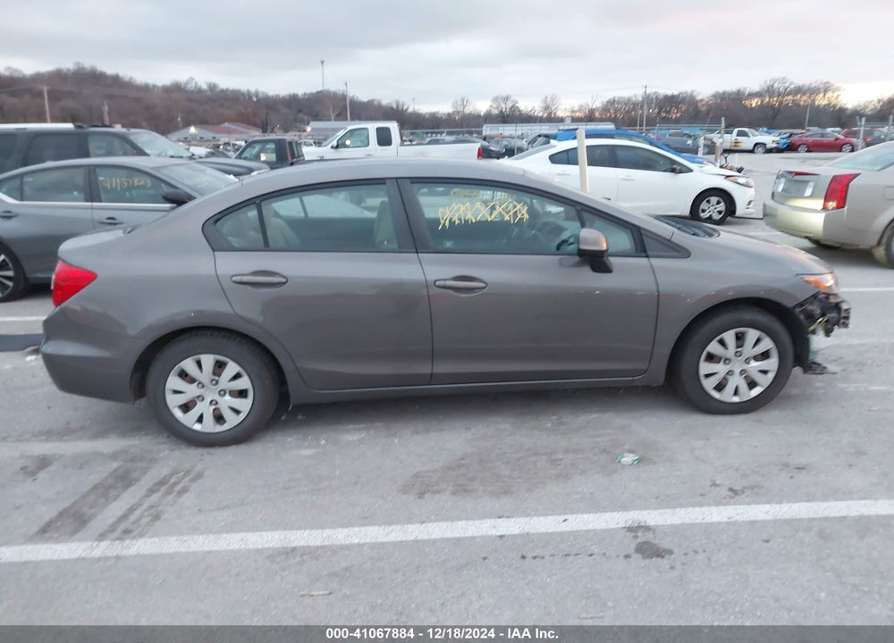 2012 HONDA CIVIC VIN: 19XFB2F54CE108779