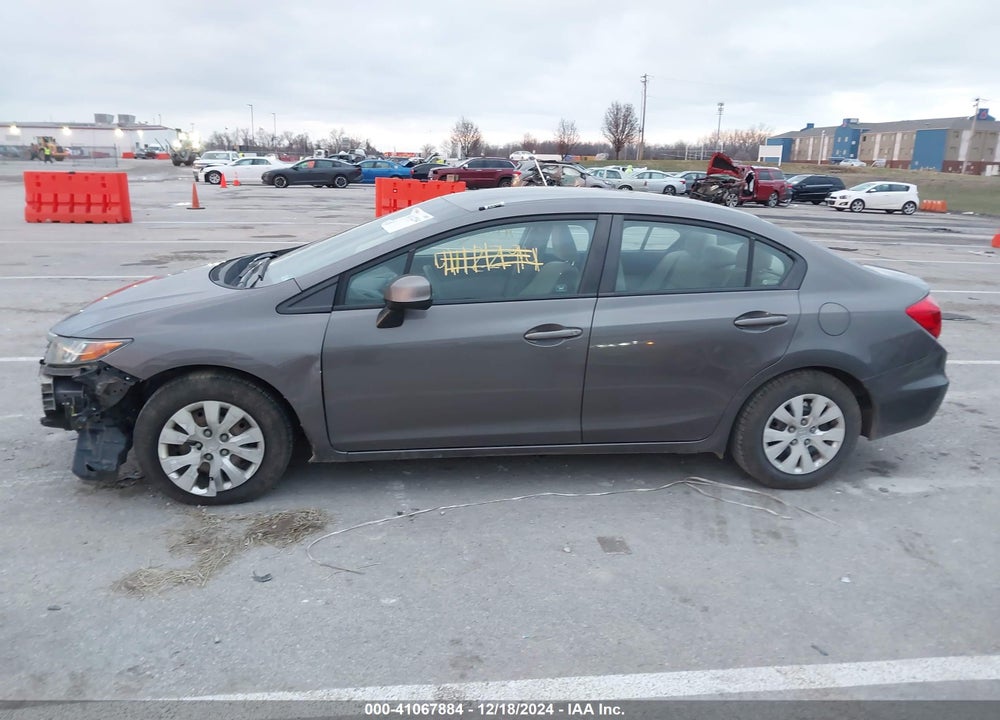 2012 HONDA CIVIC VIN: 19XFB2F54CE108779