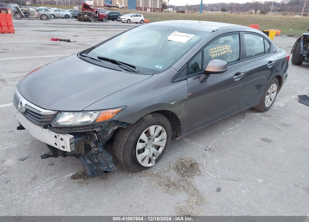 2012 HONDA CIVIC VIN: 19XFB2F54CE108779
