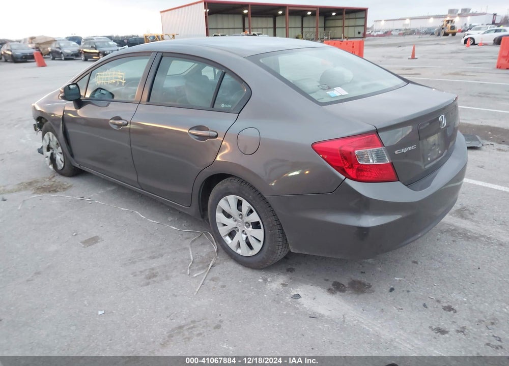 2012 HONDA CIVIC VIN: 19XFB2F54CE108779