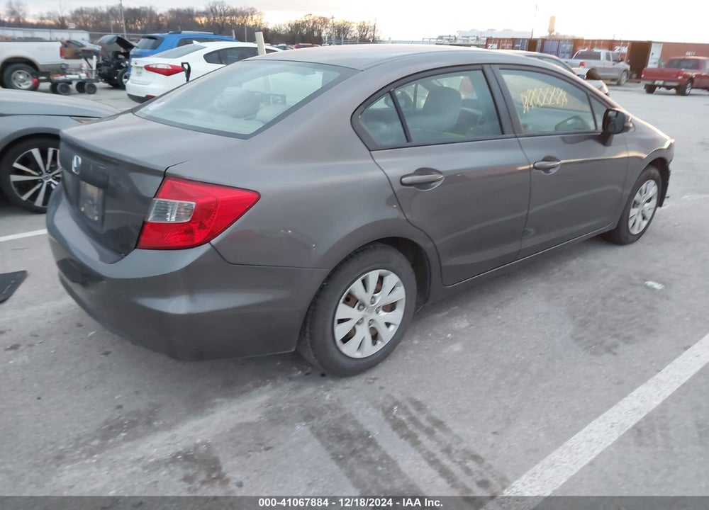 2012 HONDA CIVIC VIN: 19XFB2F54CE108779