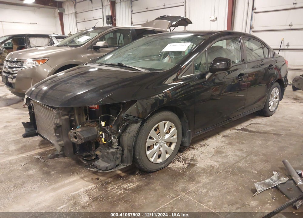 2012 HONDA CIVIC VIN: 19XFB2F50CE063405
