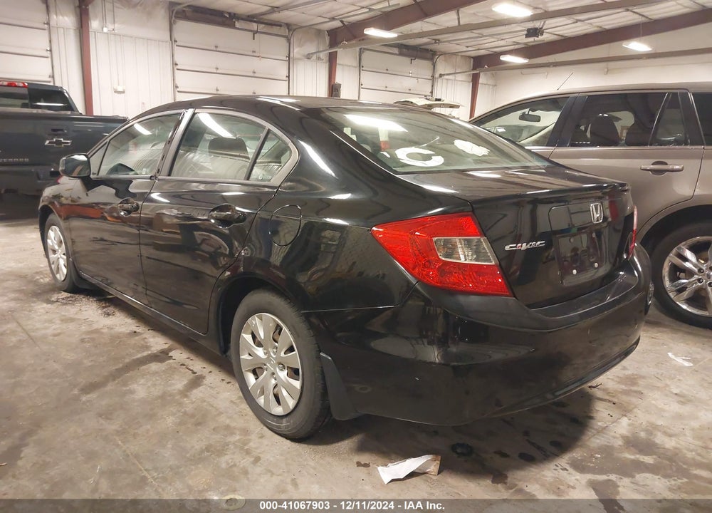 2012 HONDA CIVIC VIN: 19XFB2F50CE063405