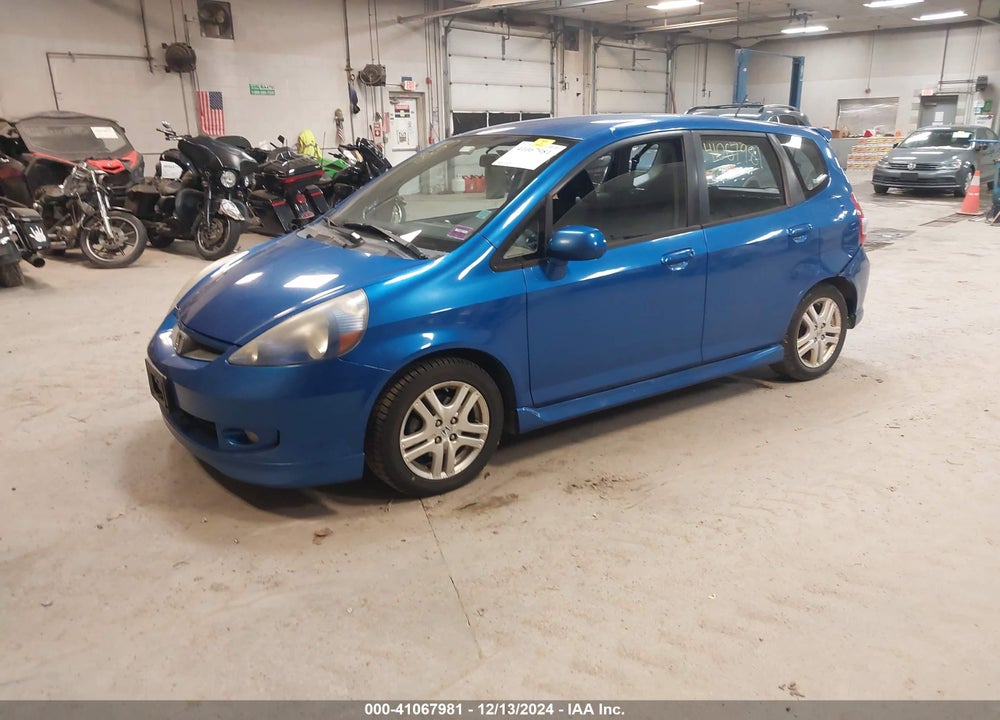 2008 HONDA FIT SPORT VIN: JHMGD38628S045811