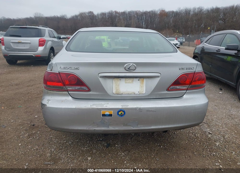 2005 LEXUS ES 330 VIN: JTHBA30G755105731