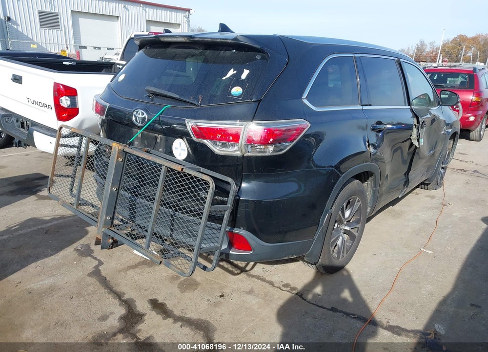 2016 TOYOTA HIGHLANDER XLE V6 VIN: 5TDJKRFH0GS283670