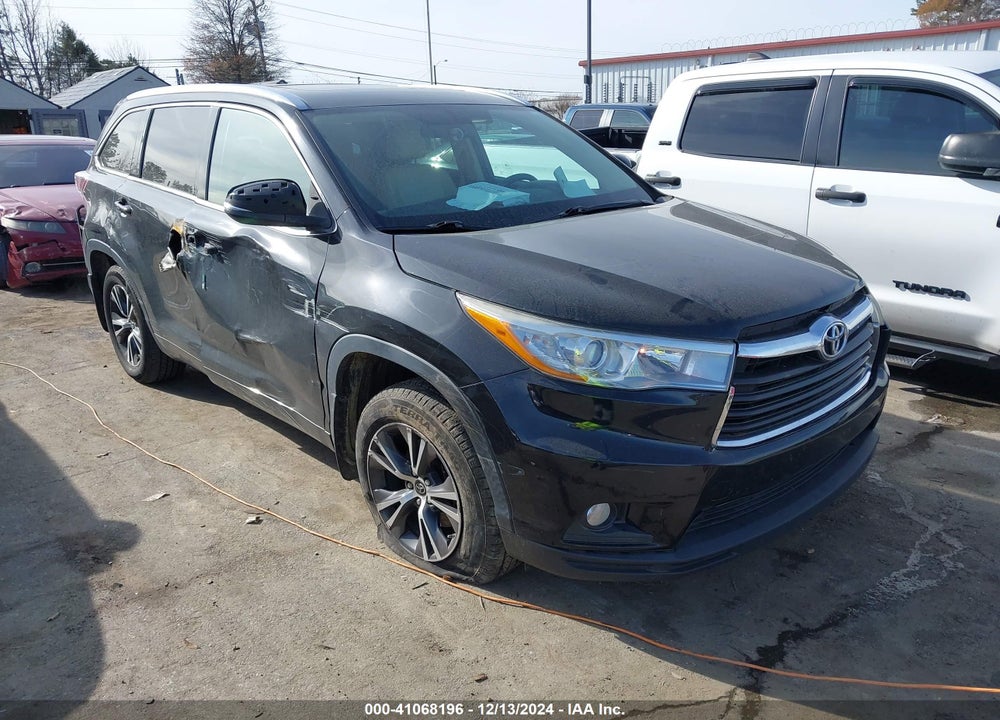 2016 TOYOTA HIGHLANDER XLE V6 VIN: 5TDJKRFH0GS283670