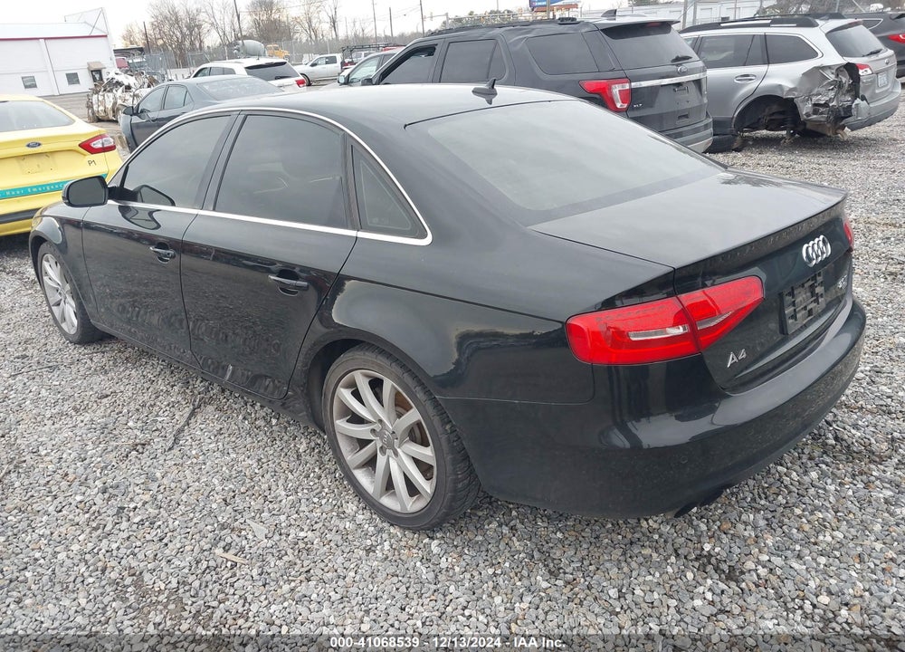 2013 AUDI A4 2.0T PREMIUM VIN: WAUFFAFL8DN014296