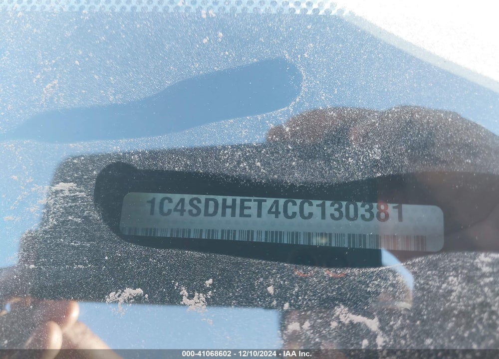 2012 DODGE DURANGO CITADEL VIN: 1C4SDHET4CC130381