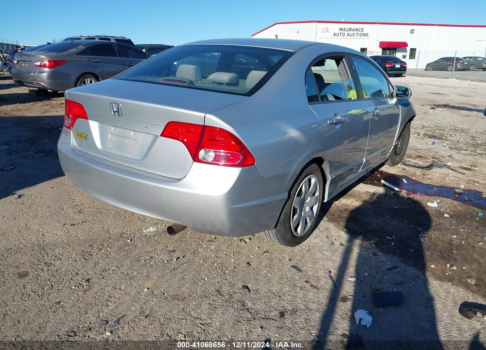 2008 HONDA CIVIC LX VIN: 1HGFA165X8L063361
