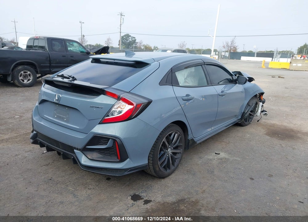 2021 HONDA CIVIC SPORT VIN: SHHFK7H4XMU424781