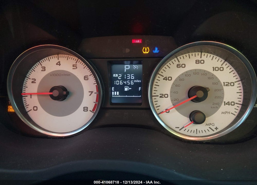 2014 SUBARU IMPREZA VIN: JF1GJAG66EH005844