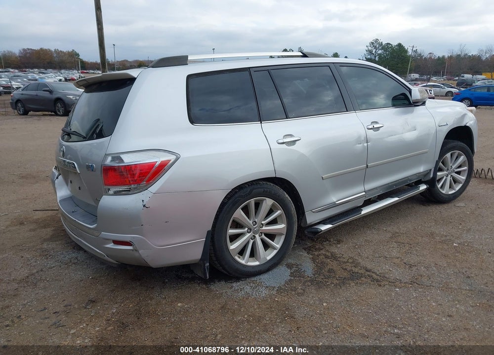 2012 TOYOTA HIGHLANDER HYBRID LIMITED V6 VIN: JTEDC3EH4C2004081