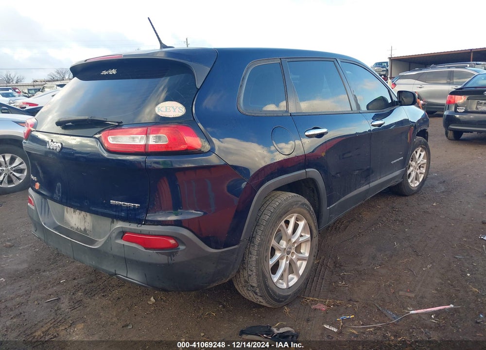 2014 JEEP CHEROKEE SPORT VIN: 1C4PJMAB9EW206392