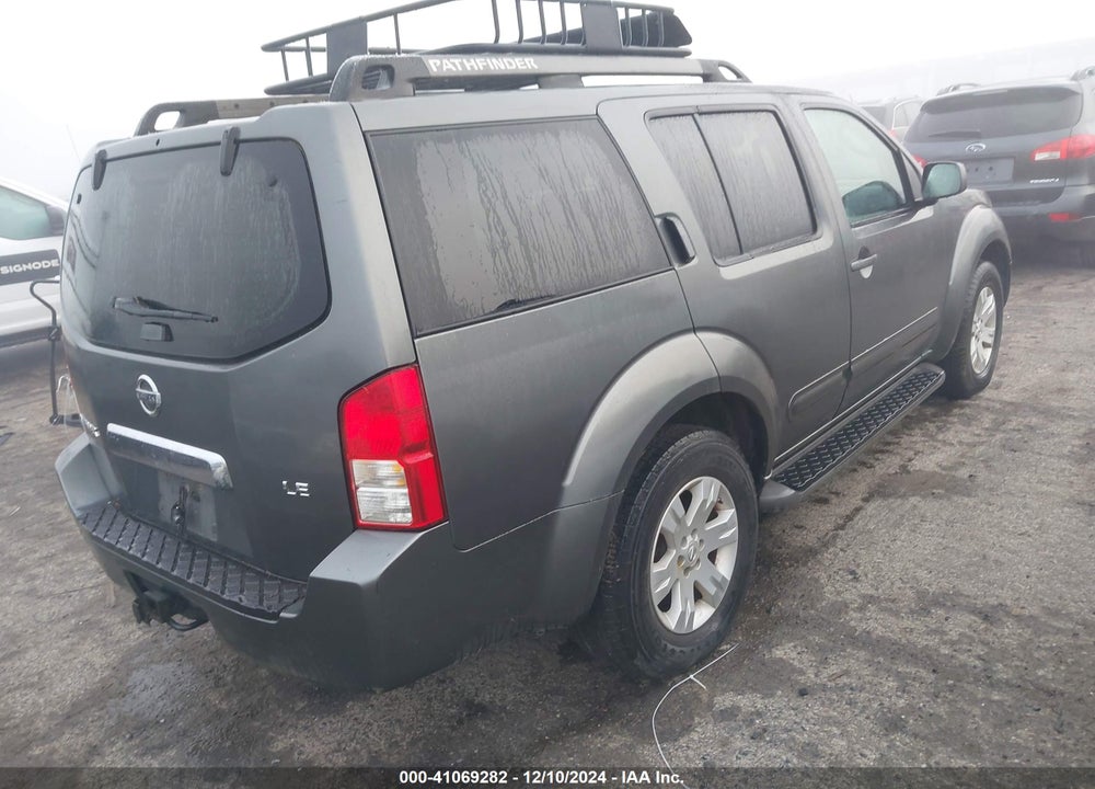 2006 NISSAN PATHFINDER LE VIN: 5N1AR18W96C658010