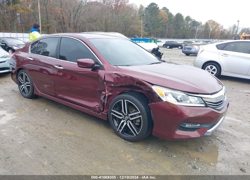 2016 HONDA ACCORD SPORT VIN: 1HGCR2F52GA051443