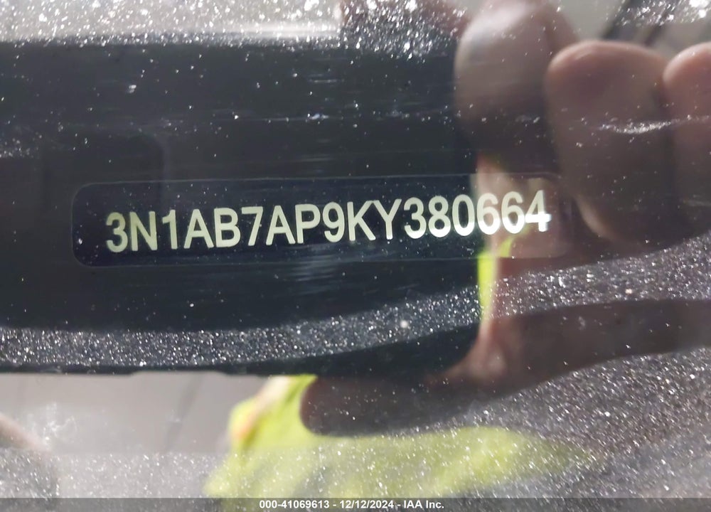 2019 NISSAN SENTRA S VIN: 3N1AB7AP9KY380664