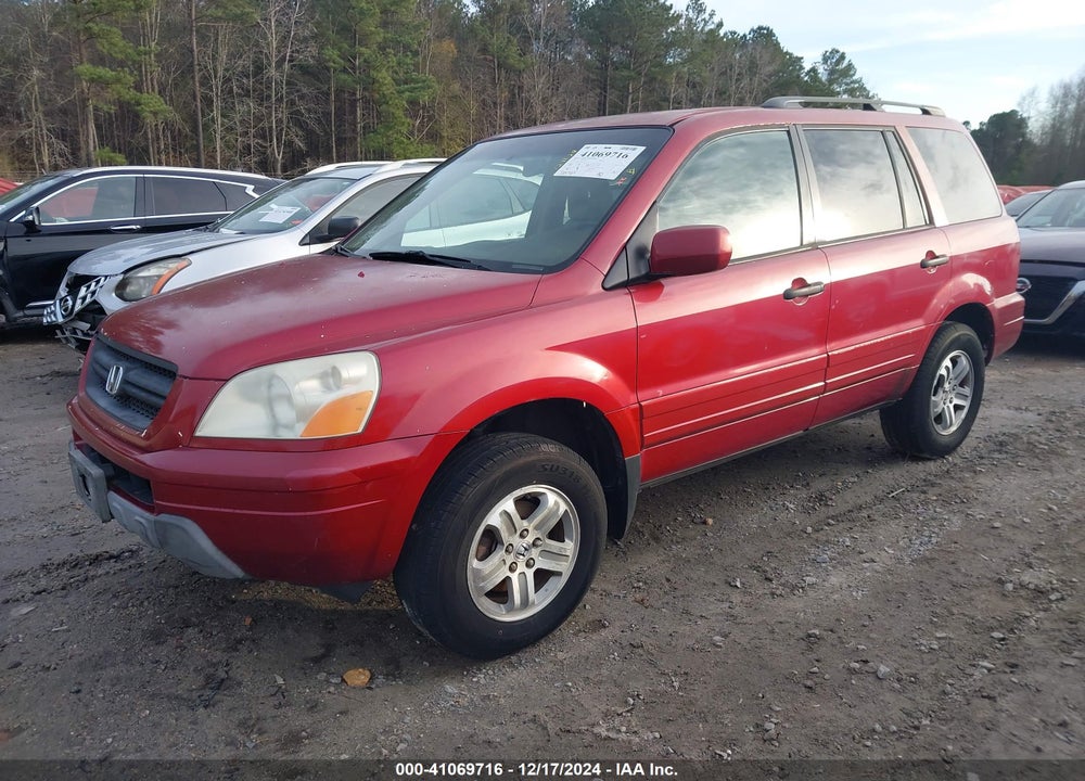 2004 HONDA PILOT EX-L VIN: 5FNYF18614B003254