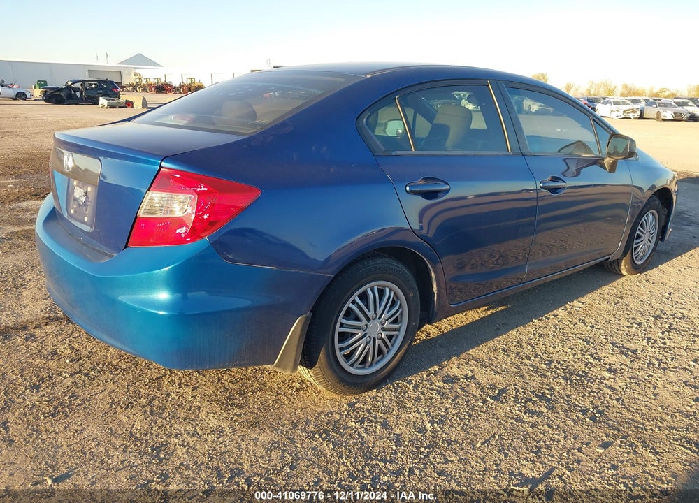 2012 HONDA CIVIC LX VIN: 19XFB2F57CE046407