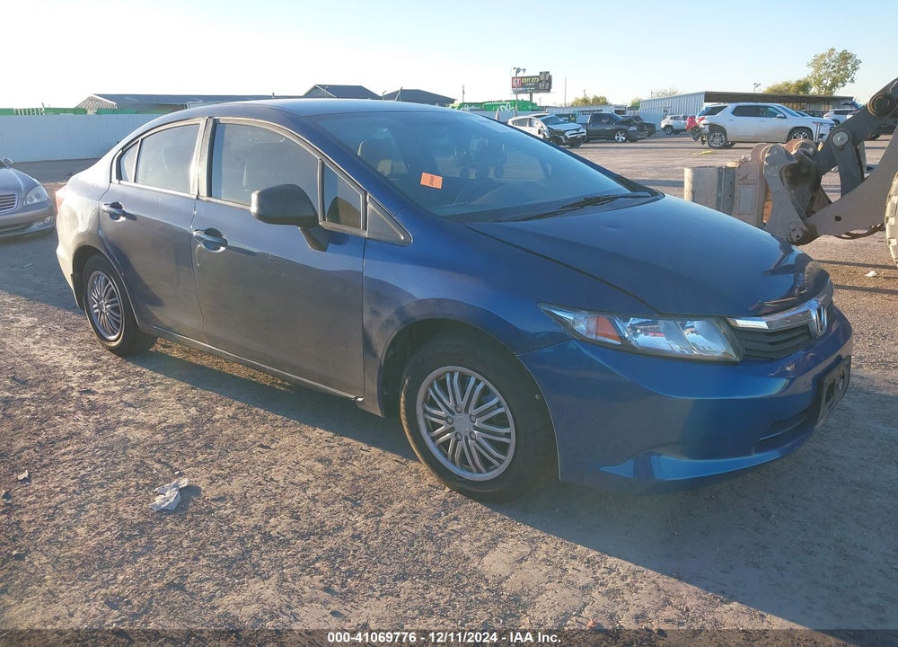 2012 HONDA CIVIC LX VIN: 19XFB2F57CE046407