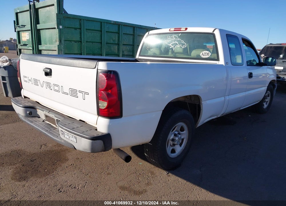 2004 CHEVROLET SILVERADO 1500 WORK TRUCK VIN: 1GCEC19X24Z228845
