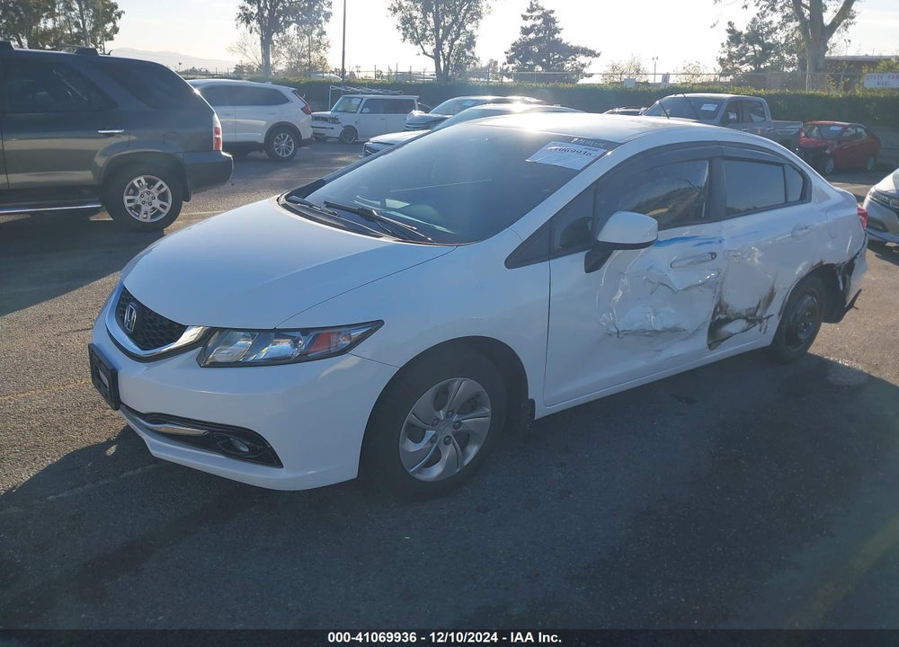 2013 HONDA CIVIC LX VIN: 19XFB2F56DE273699