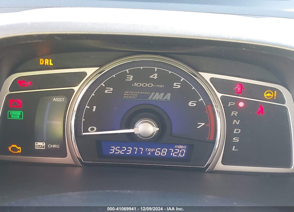 2007 HONDA CIVIC HYBRID VIN: JHMFA36297S016714
