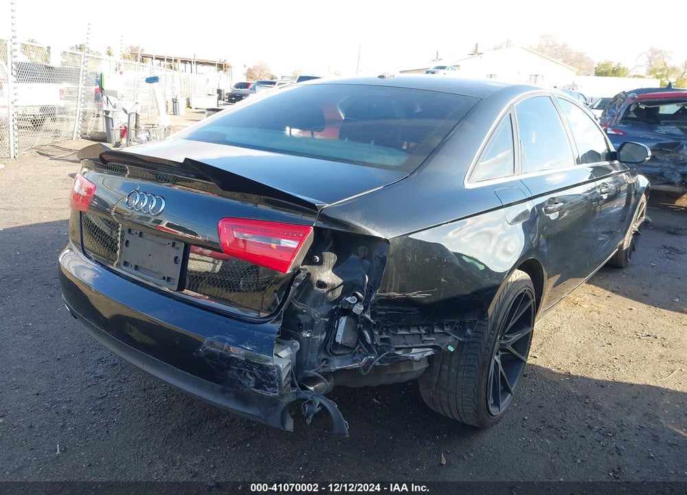 2012 AUDI A6 2.0T PREMIUM VIN: WAUDFAFC6CN174862