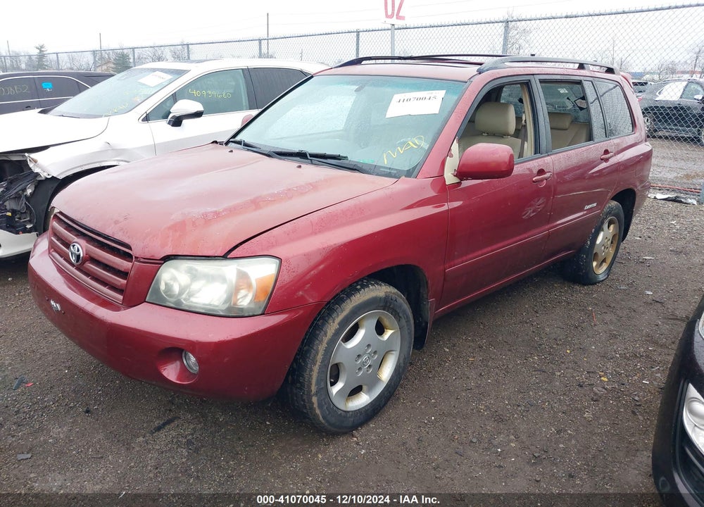 2006 TOYOTA HIGHLANDER LIMITED V6 VIN: JTEDP21A860114221