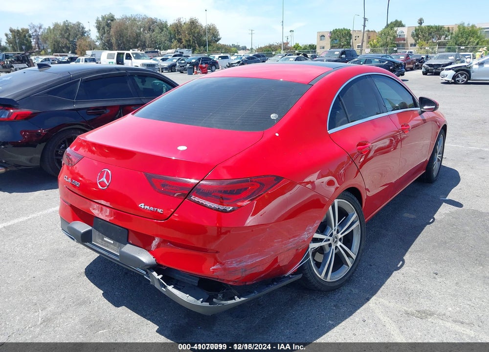 2020 MERCEDES-BENZ CLA 250 4MATIC VIN: WDD5J4HB8LN023457