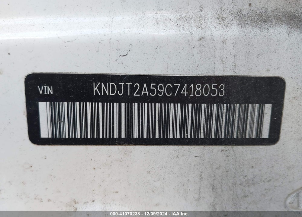 2012 KIA SOUL VIN: KNDJT2A59C7418053